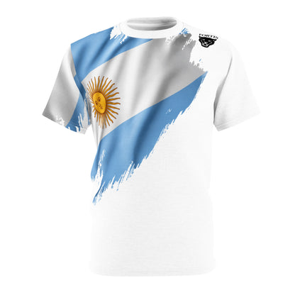Argentina Flag Brushstroke T‑Shirt