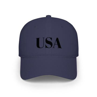USA Low Profile Baseball Cap — Patriotic Red Hat for 4th of July & Everyday Wear