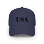 USA Low Profile Baseball Cap — Patriotic Red Hat for 4th of July & Everyday Wear