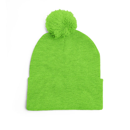 Embroidered Pom-Pom Beanie — FORTIS Panther Knit Cap
