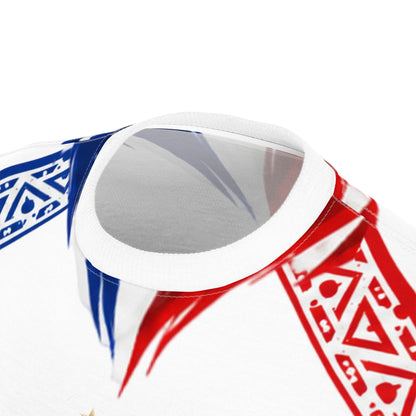 France Soccer Jersey Tee — Tricolor Football Fan Shirt