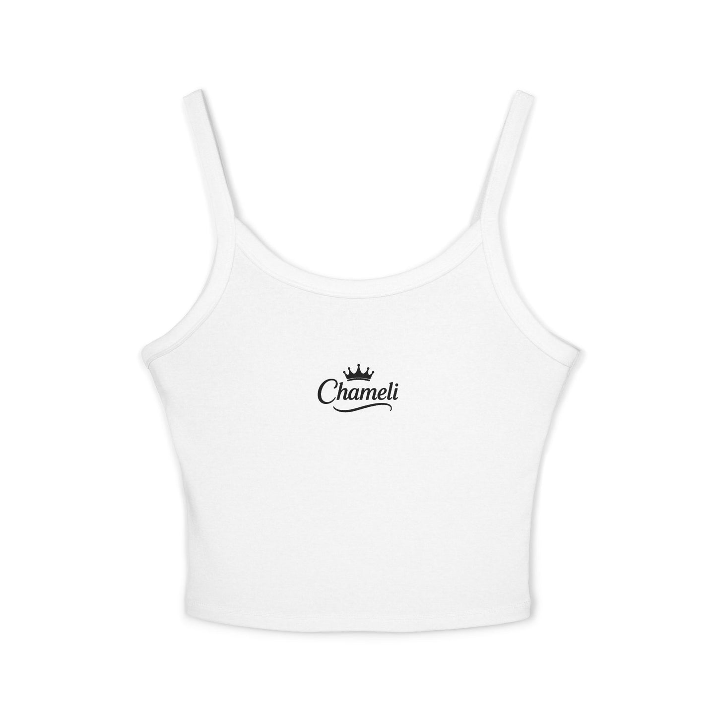 Chamel Crown Logo Spaghetti Strap Tank