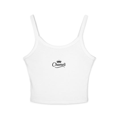 Chamel Crown Logo Spaghetti Strap Tank