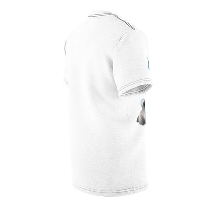 Crying Blue Fuzzy Emoji T-Shirt — Sad Face Graphic Tee