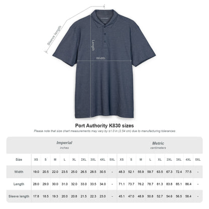 Forks High School Panther Logo Polo Shirt – Embroidered Left Chest