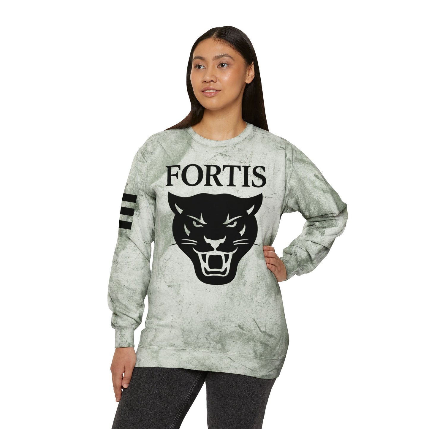 Fortis Panther Tie-Dye Crewneck Sweatshirt