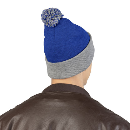 Embroidered Pom-Pom Beanie — FORTIS Panther Knit Cap