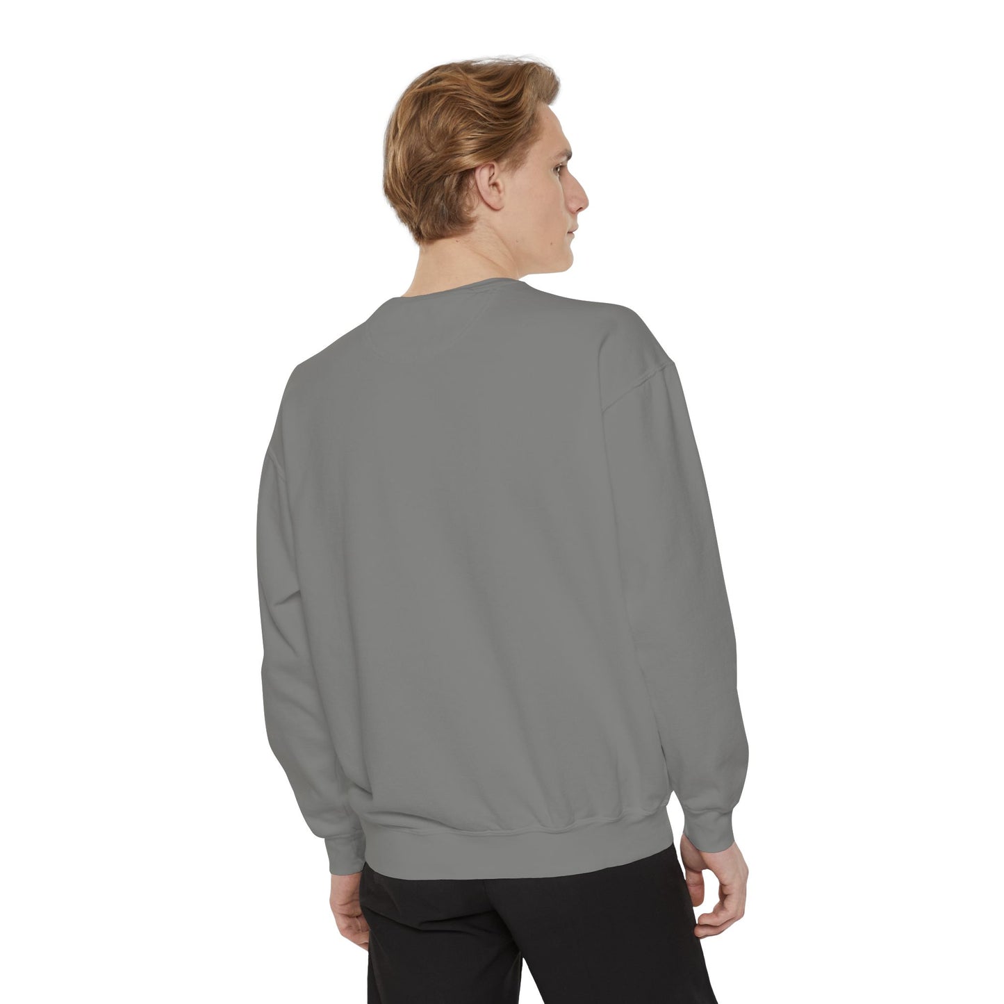 Blue Shock Emoji Sweatshirt — Funny Surprised Face Graphic Pullover