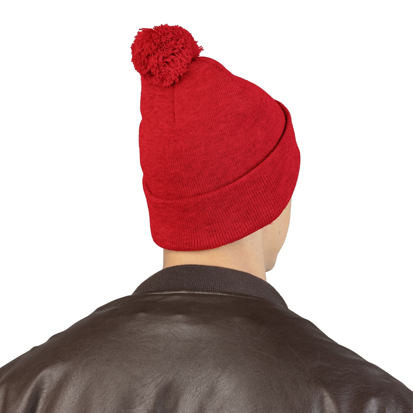 Embroidered Pom-Pom Beanie — FORTIS Panther Knit Cap