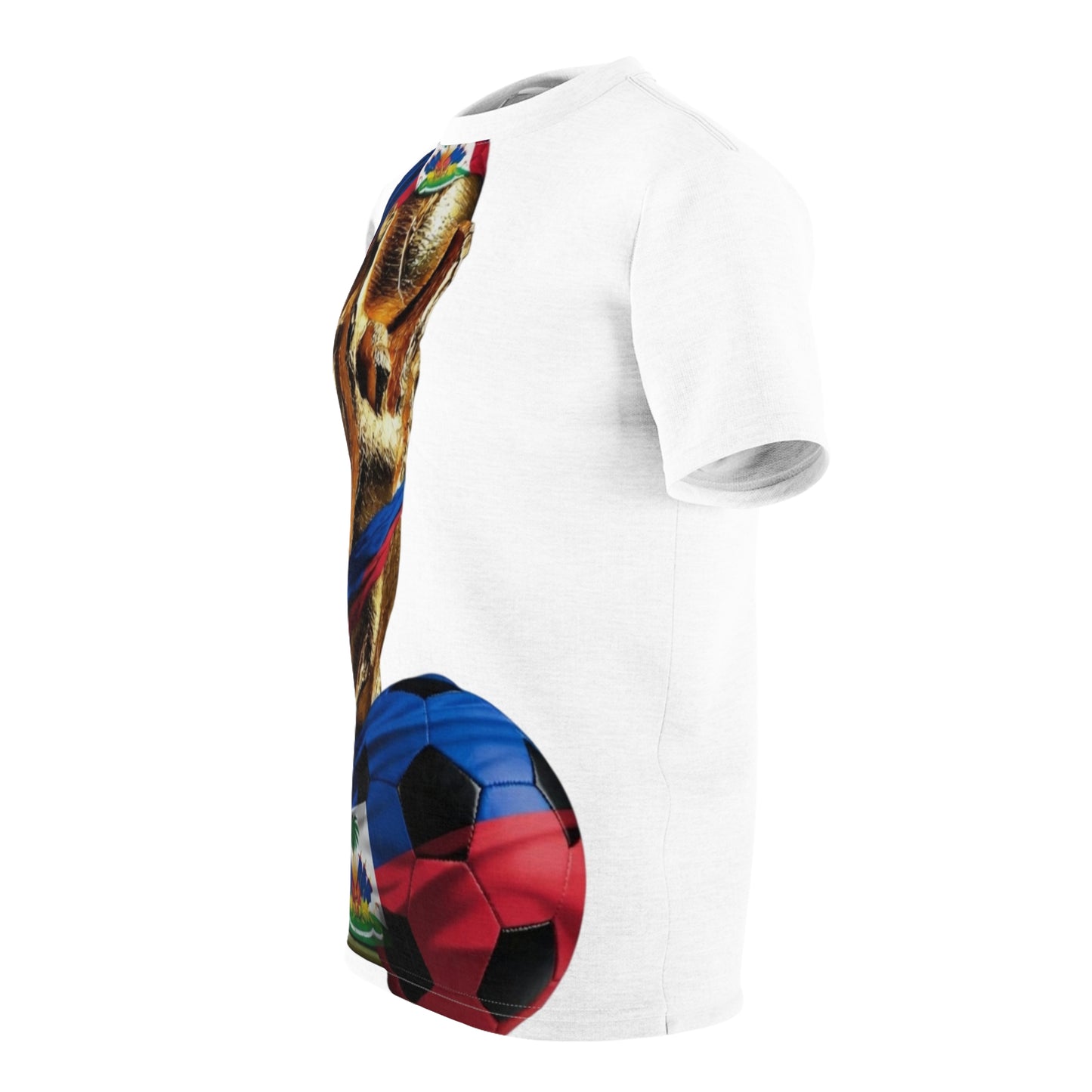 Haiti World Cup Trophy Soccer Tee — Haitian Flag Football Shirt