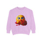 Kissing Emoji with Roses Sweatshirt — Cute Valentine’s Bouquet Graphic Sweatshirt