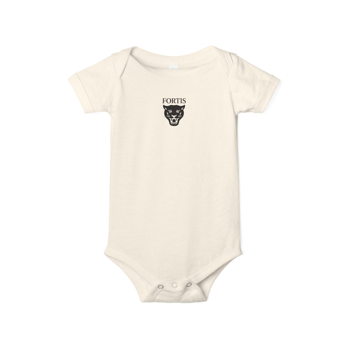 Fortis Panther Infant One-Piece Bodysuit – Cute Minimal Baby Onesie
