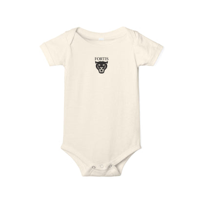 Fortis Panther Infant One-Piece Bodysuit – Cute Minimal Baby Onesie