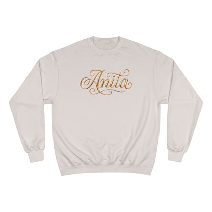 Personalized 'Anita' Script Sweatshirt - Elegant Gold Name Crewneck