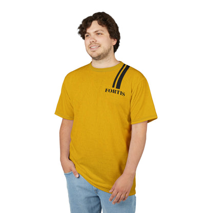Fortis Stripe Tee — Yellow Athletic Cut & Sew T‑Shirt