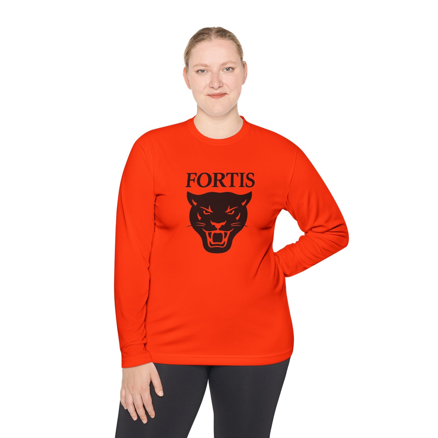 Fortis Panther Long Sleeve Tee — Athletic Mascot Graphic Shirt
