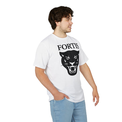 Fierce Panther Graphic Tee - Unisex AOP Shirt with 'FORTIS'