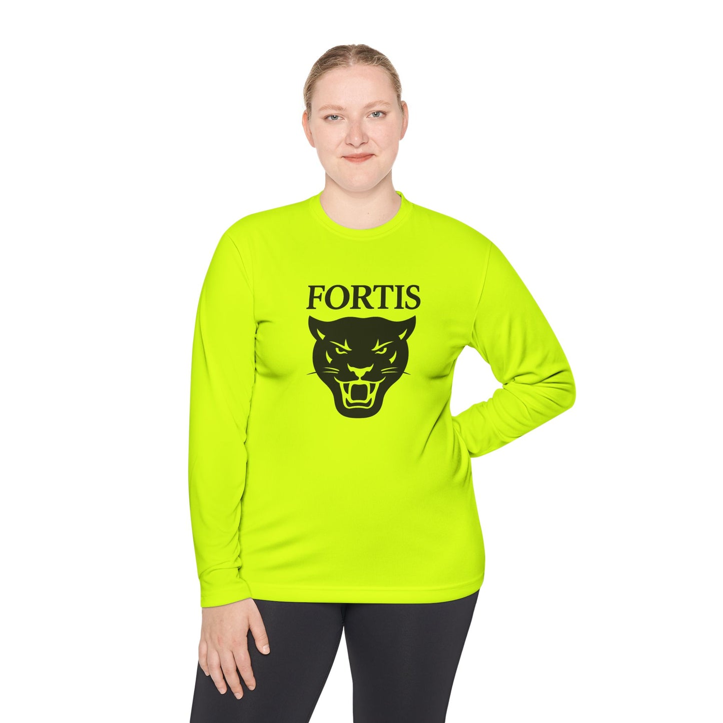 Fortis Panther Long Sleeve Tee — Athletic Mascot Graphic Shirt