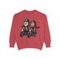 Couple Biker Sweatshirt — Cute Riding Grandparents with Hearts