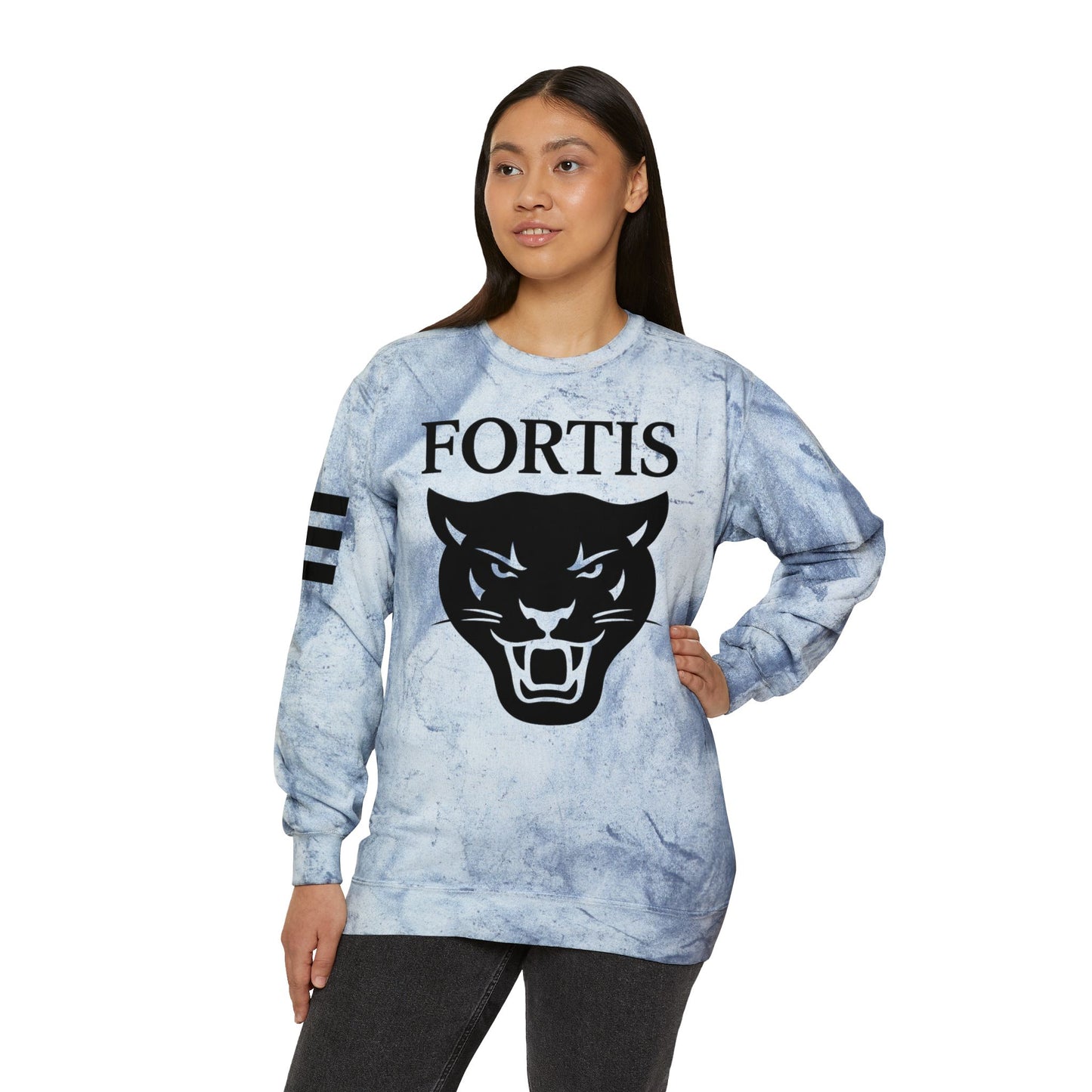 Fortis Panther Tie-Dye Crewneck Sweatshirt