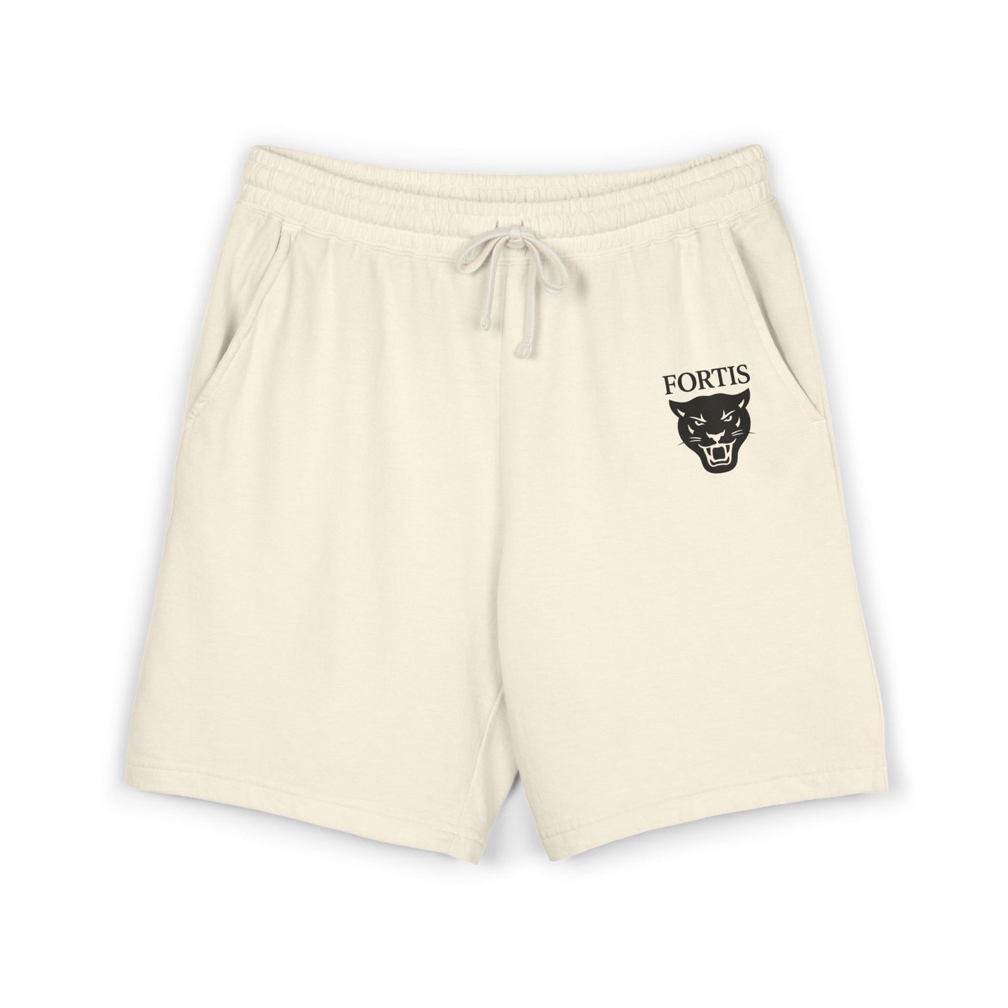 Fortis Panther Sweat Shorts — Lightweight Garment-Dyed Fleece