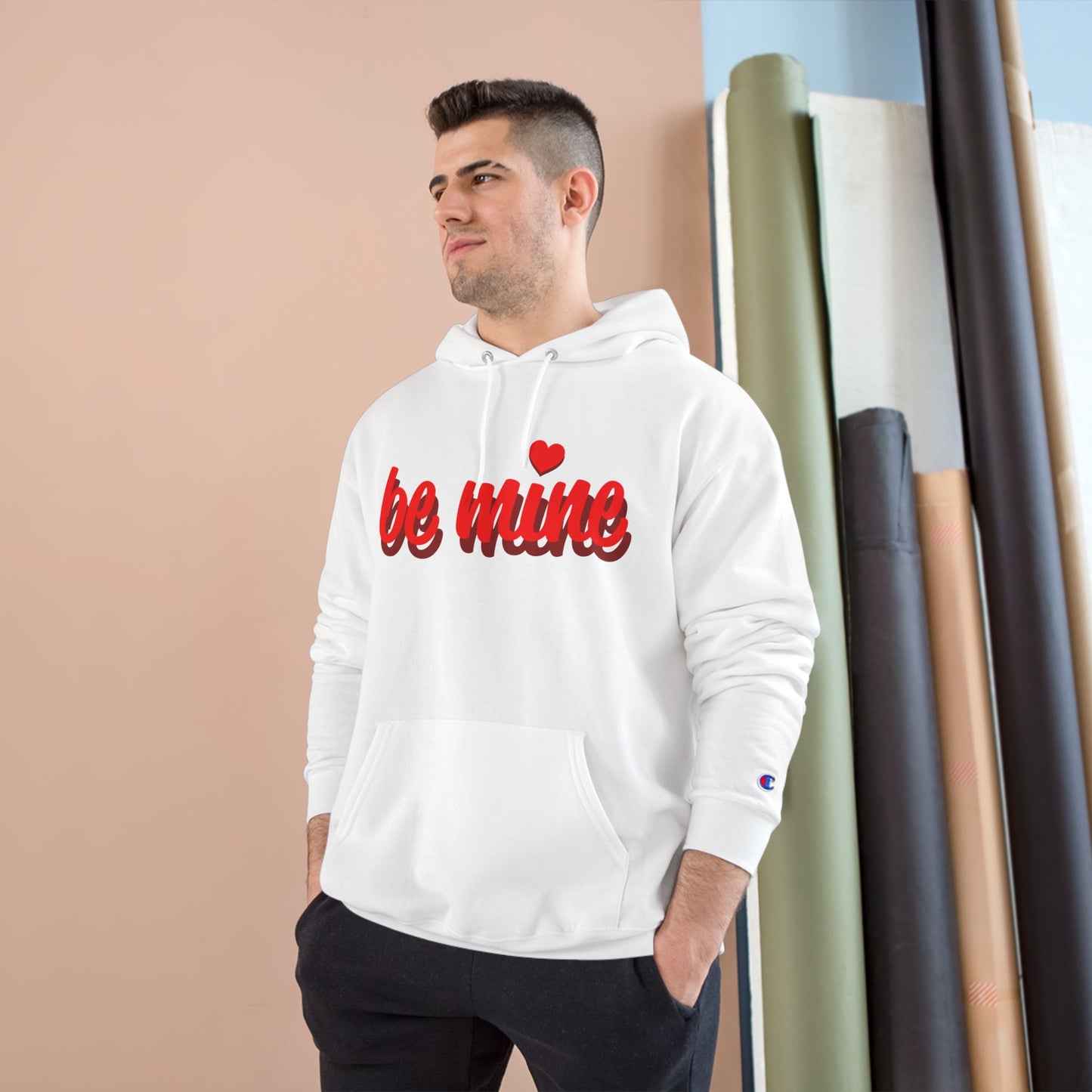 Be Mine Hoodie — Valentine's Day Cozy Champion Sweatshirt