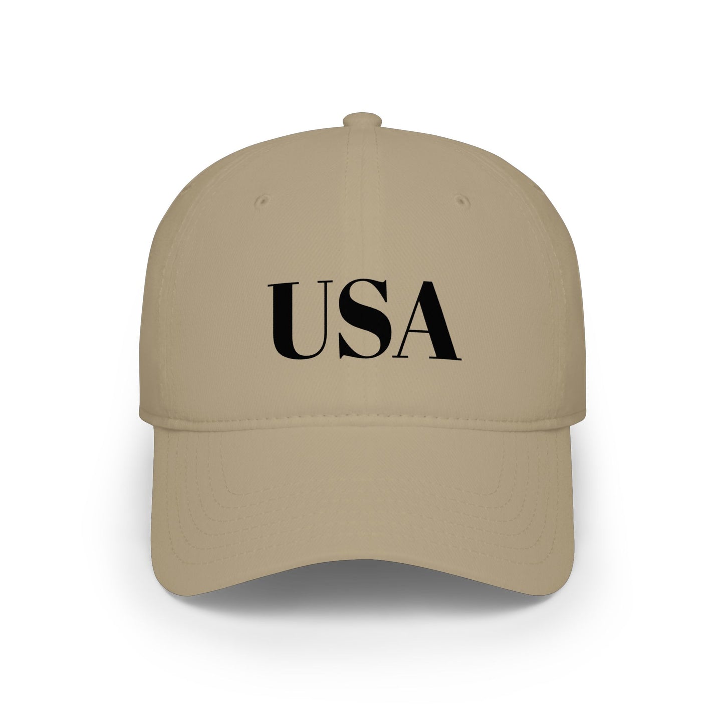 USA Low Profile Baseball Cap — Patriotic Red Hat for 4th of July & Everyday Wear