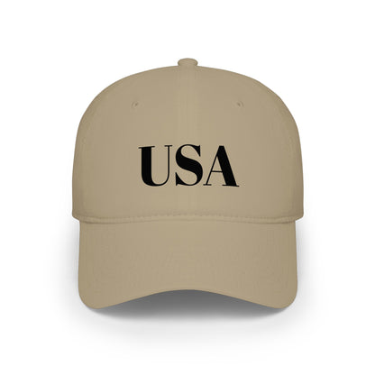 USA Low Profile Baseball Cap — Patriotic Red Hat for 4th of July & Everyday Wear