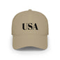 USA Low Profile Baseball Cap — Patriotic Red Hat for 4th of July & Everyday Wear