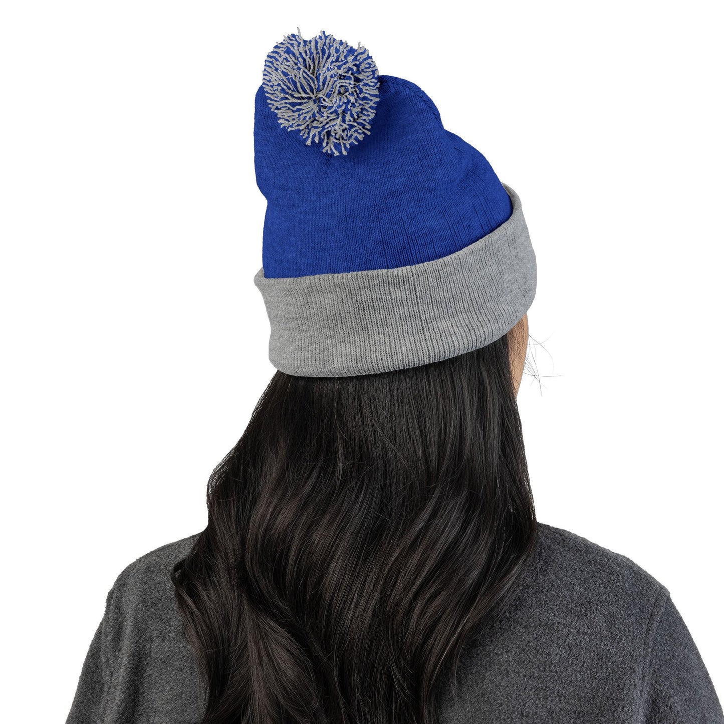 Embroidered Pom-Pom Beanie — FORTIS Panther Knit Cap