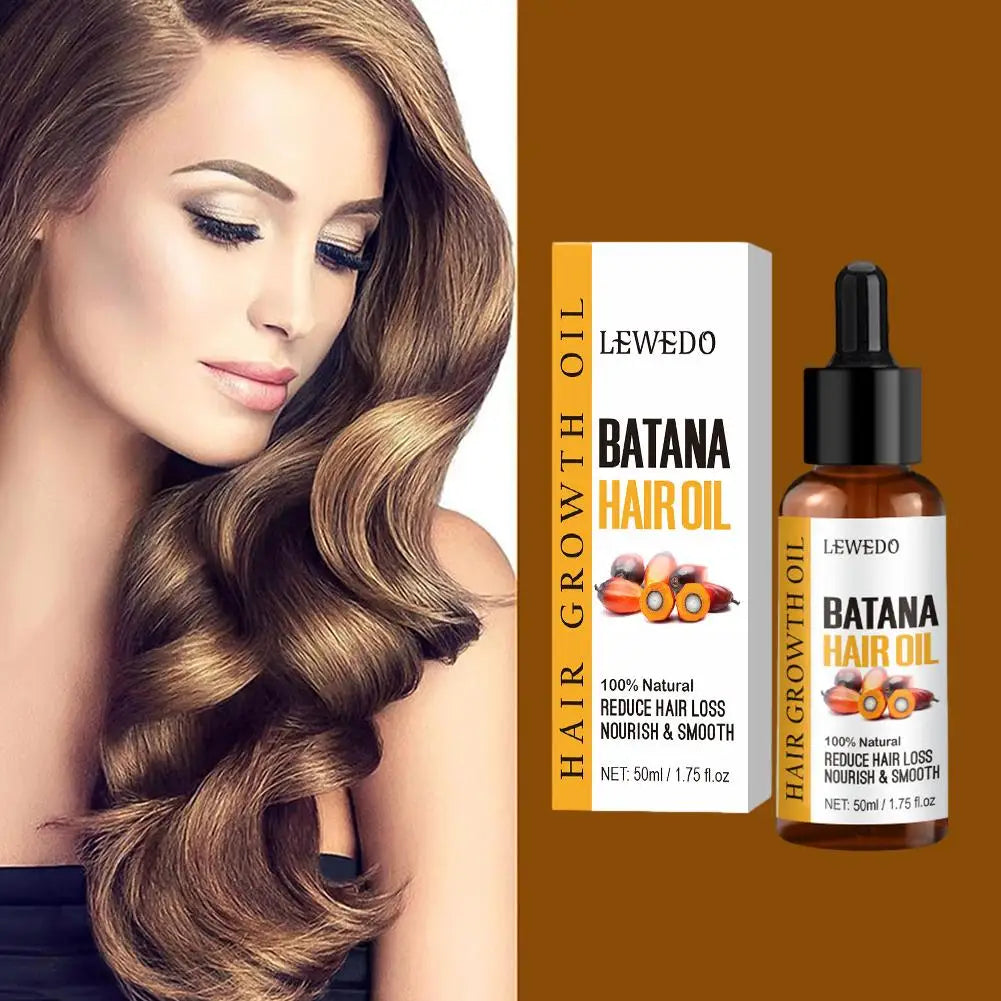 1/2Pcs Natural Batana Oil for Hair Growth Pure Batana Oil Hair Shine Strengthen for Women Prevent Hair Loss Eliminate Split Ends