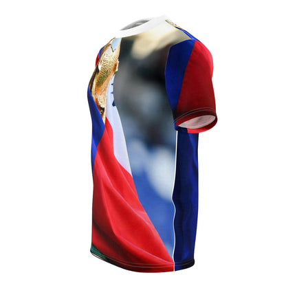 World Cup Trophy Czech Flag Tee — Soccer Fan All-Over Print Shirt