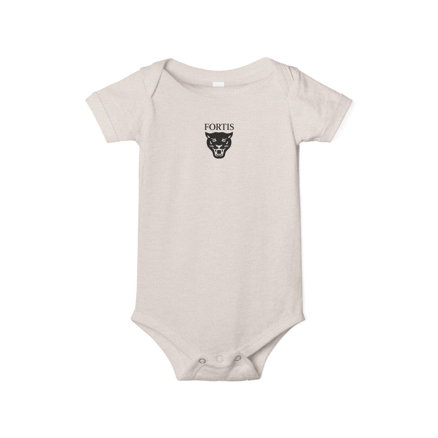Fortis Panther Infant One-Piece Bodysuit – Cute Minimal Baby Onesie
