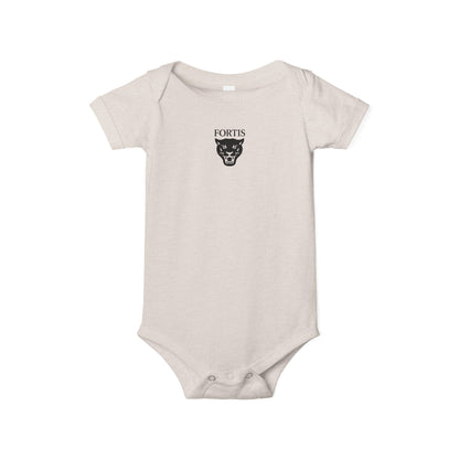 Fortis Panther Infant One-Piece Bodysuit – Cute Minimal Baby Onesie