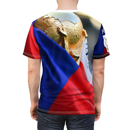 World Cup Trophy Czech Flag Tee — Soccer Fan All-Over Print Shirt
