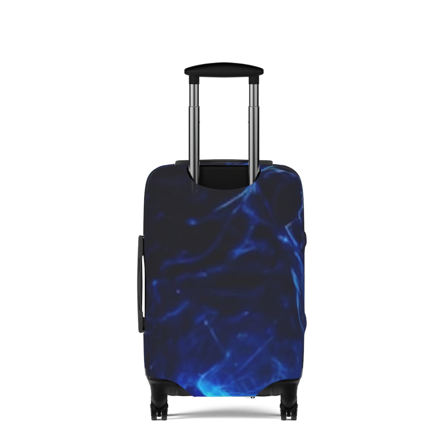 Blue Fire Lion Luggage Cover – Protective Suitcase Skin with Bold Lion Artwork