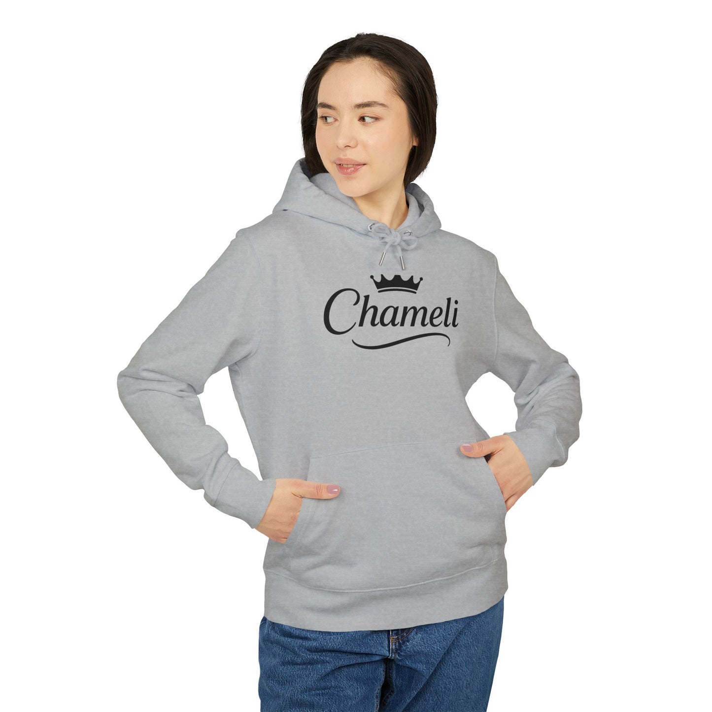Charmeli Crown Hoodie — Elegant Script Logo Pullover