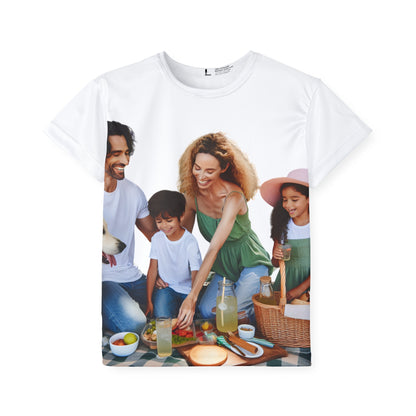 Kids Photo-Print Sports Jersey — Custom All-Over Picnic Design