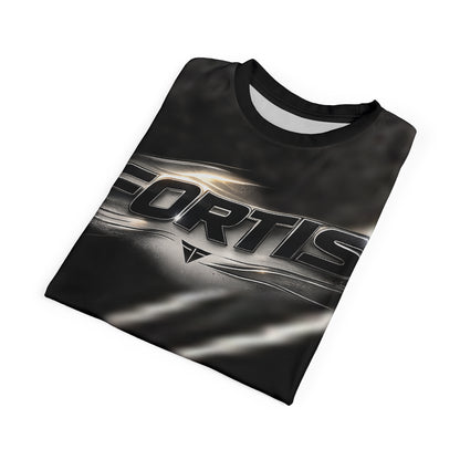 Fortis Metallic Logo Tee — All-Over Print Cut & Sew Shirt