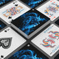 Blue Flame Lion Poker Playing Cards — Premium Poker Deck for Gamers & Collectors