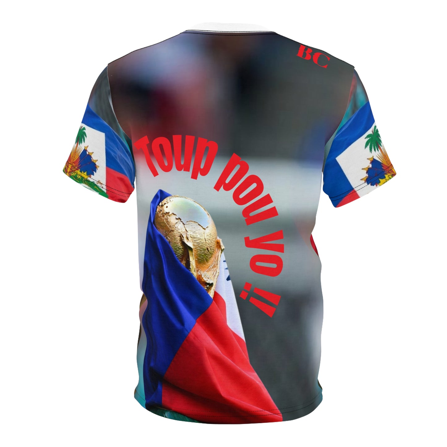 Haiti Flag Lion T-Shirt — Patriotic Haitian All-Over Print Tee