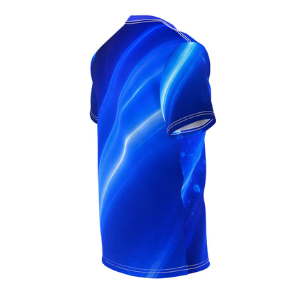 France Soccer Fan Tee — Blue Gradient AOP Klub Shirt