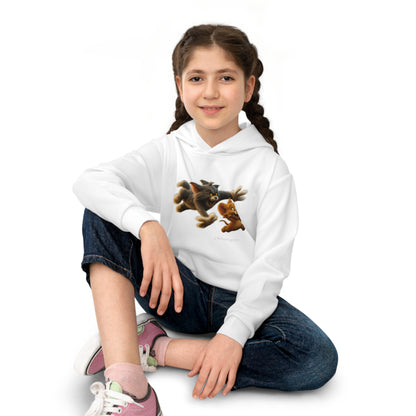 Kids' Hoodie — Playful Chase Character Design