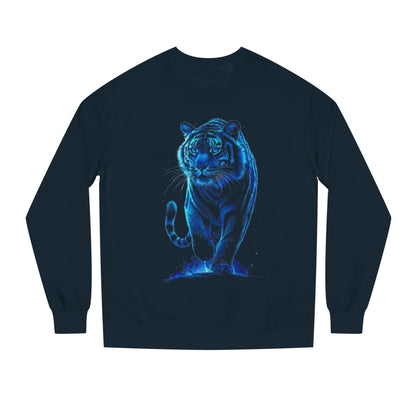 Glowing Tiger Unisex Sweatshirt - Cozy, Stylish for Animal Lovers, Perfect for Gifts, Casual Wear, Everyday Fashion
