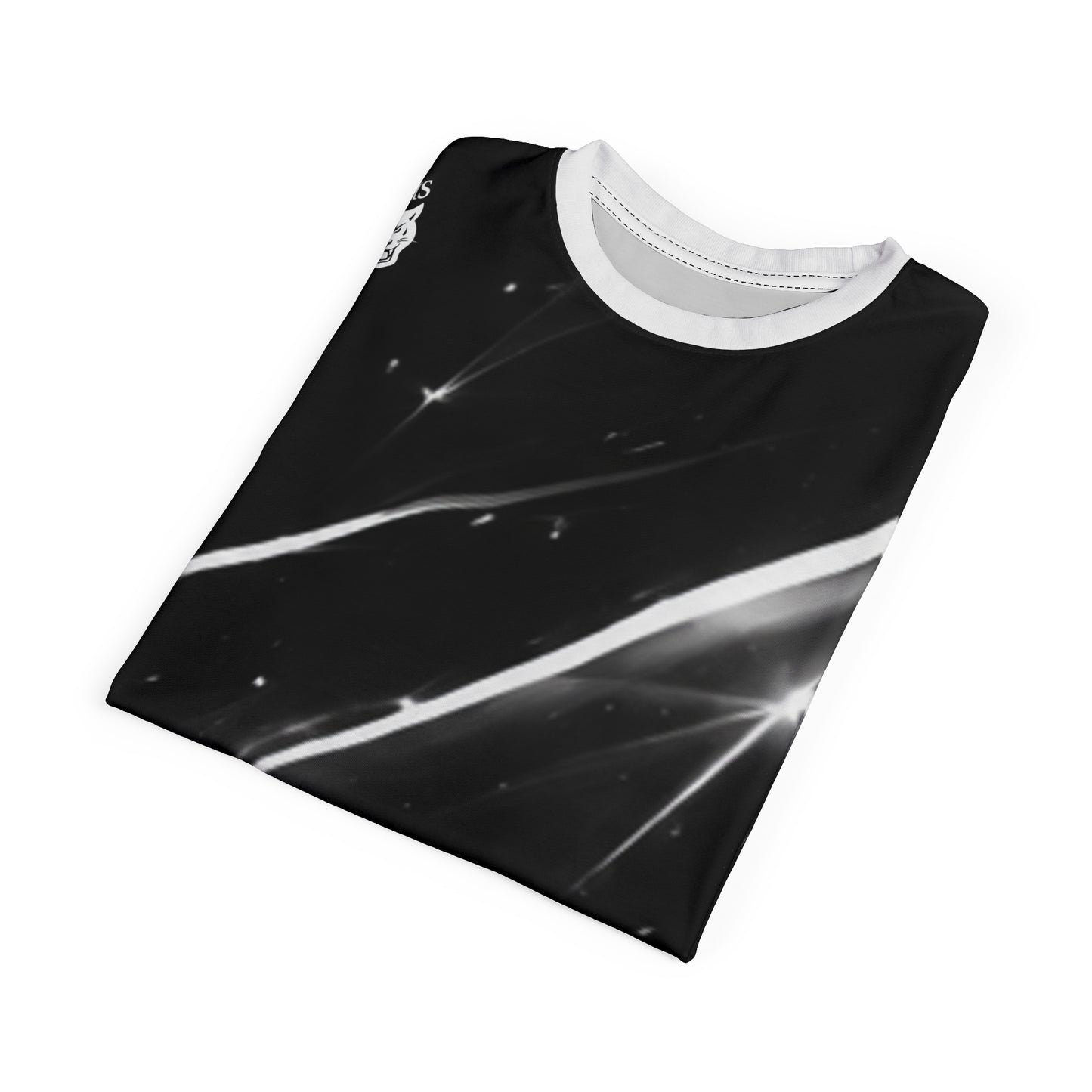 Galaxy Streaks Cut & Sew Tee — Black Nebula All-Over Print