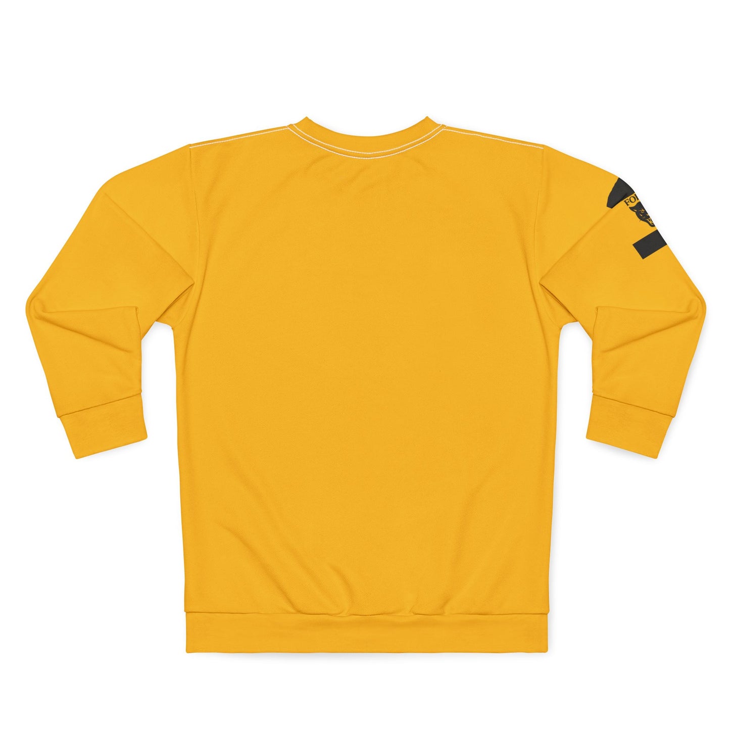 Panther Graphic Sweatshirt — Bold Black Cat Design on Gold