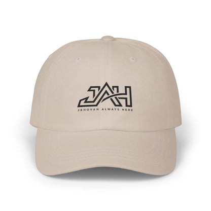Dad Cap — Minimal 'JAH' Embroidered Logo Hat