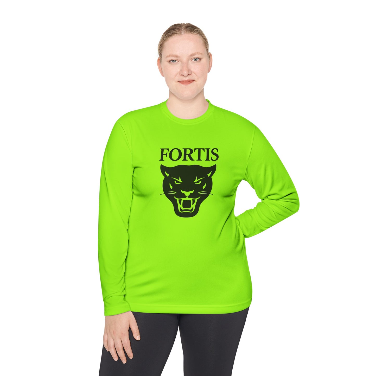 Fortis Panther Long Sleeve Tee — Athletic Mascot Graphic Shirt