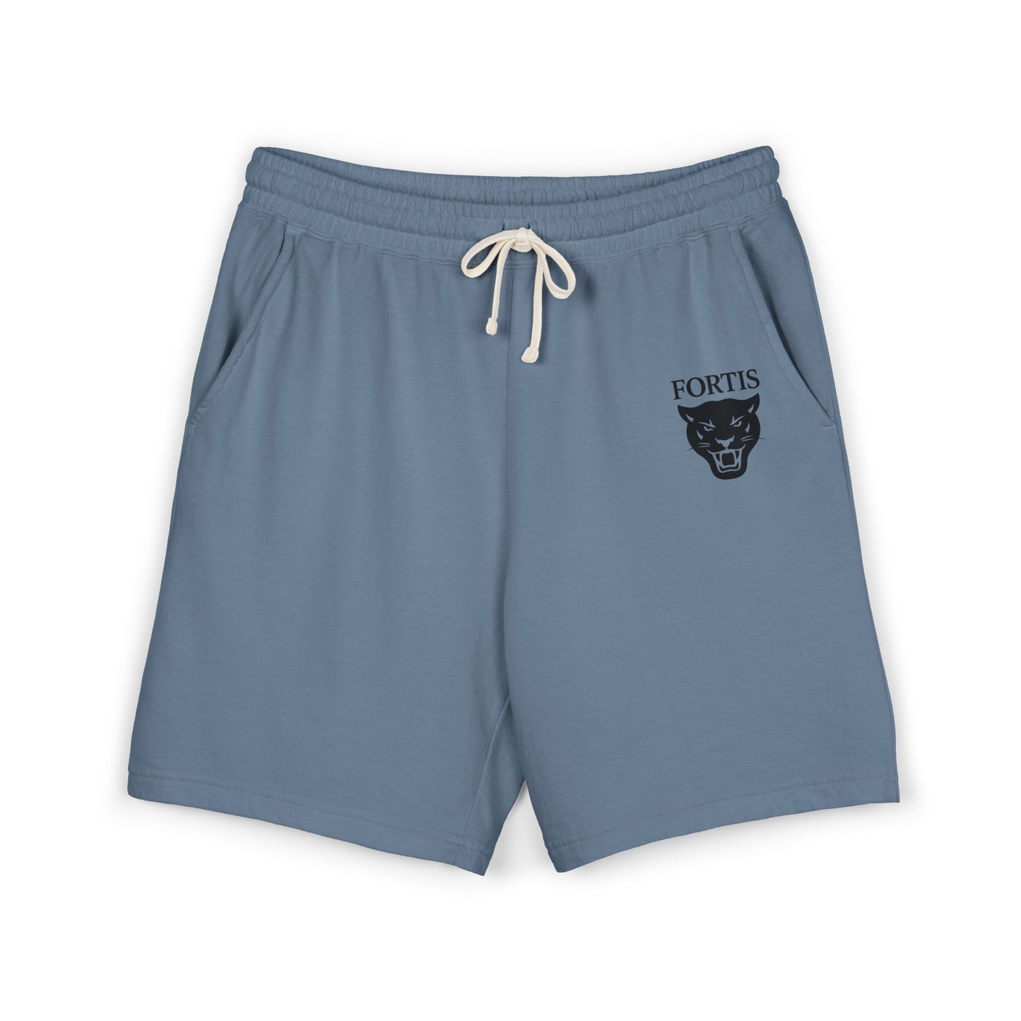Fortis Panther Sweat Shorts — Lightweight Garment-Dyed Fleece