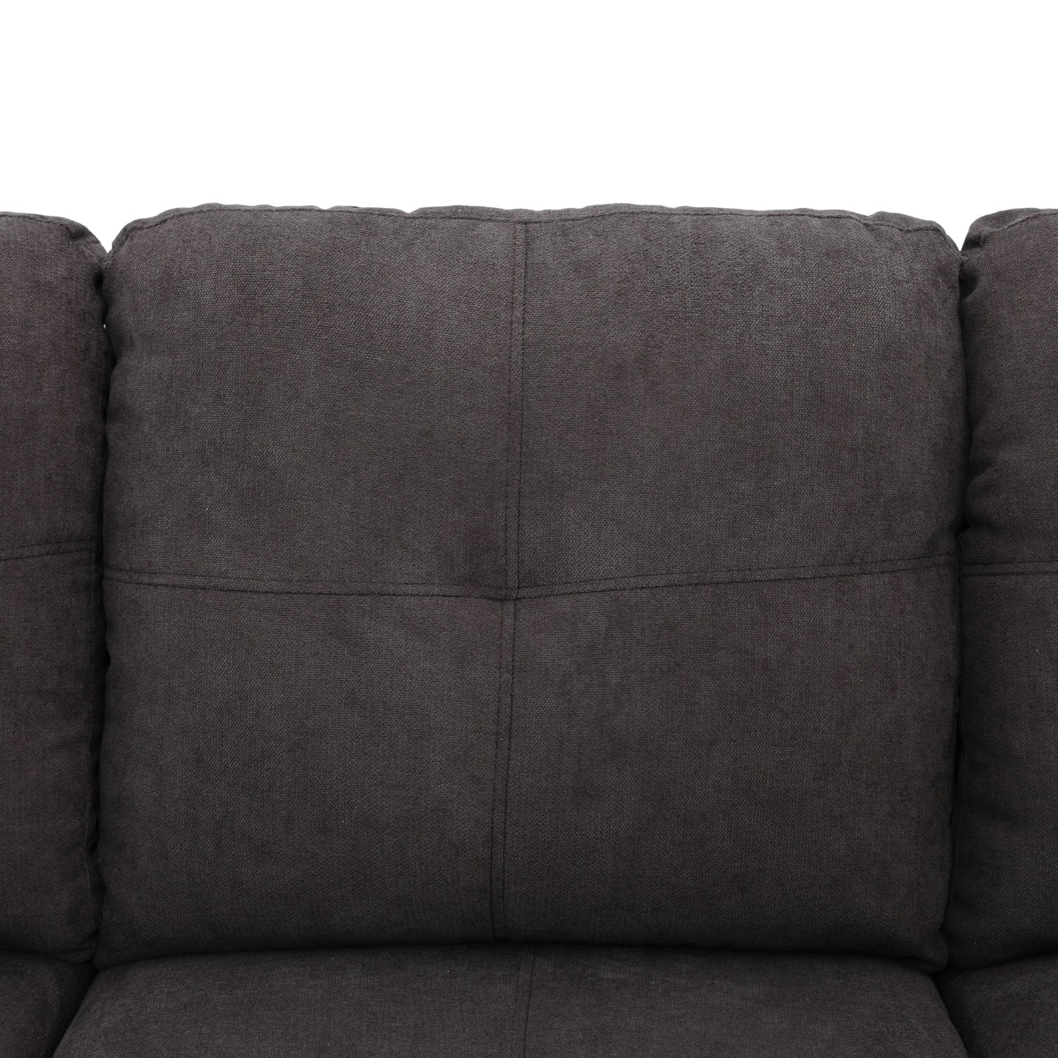 Sofa Set,Flannel Living Room Sofa Set,L-Shaped Sectional Sofa,2-Piece Couch Living Room,Dark Brown